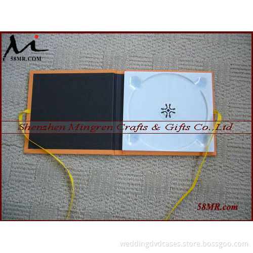 Linen Fabric CD/DVD Case,cloth cd case